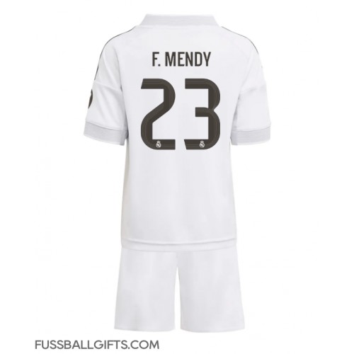 Real Madrid Ferland Mendy #23 Fußballbekleidung Heimtrikot Kinder 2025-26 Kurzarm (+ kurze hosen)